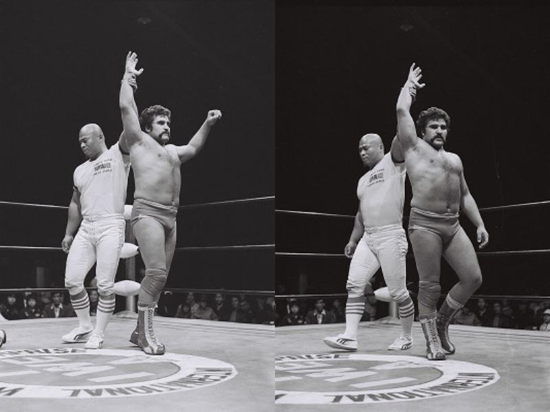 [ Showa. Professional Wrestling life photograph ] международный Professional Wrestling Mach Hayabusa человек karu Roth * pra ta L *do беж Ла Манш храм запад .