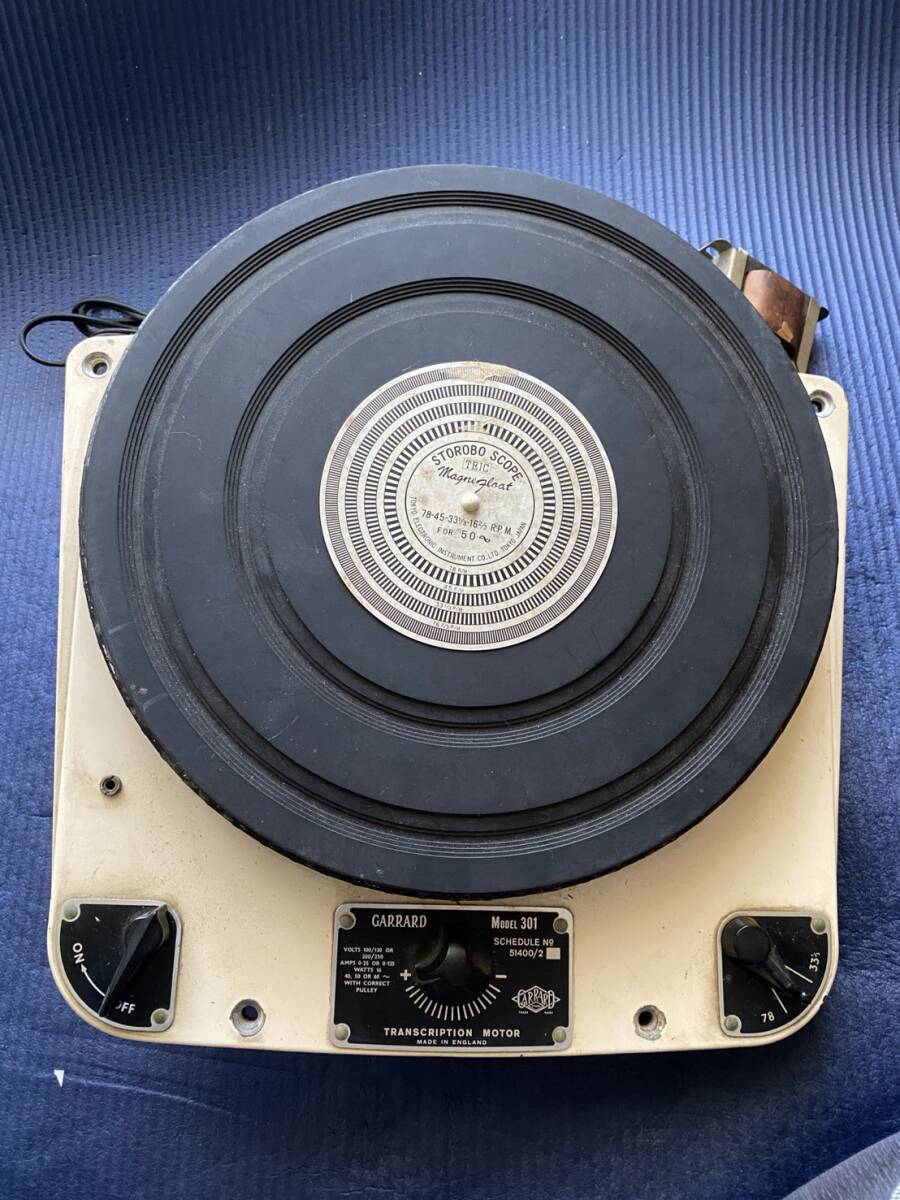 ★音キチ親父のお宝？年代物！！GARRARDガラード MODEL301　中古(出品文ご参照下さい。)★_画像1