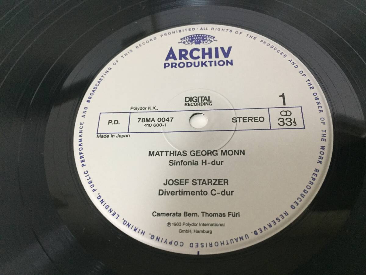 ♪国内盤LP 帯付 カメラーダ・ベルン 指揮:トマス・フューリ 初期ウィーン音派の音楽 ♪_画像4