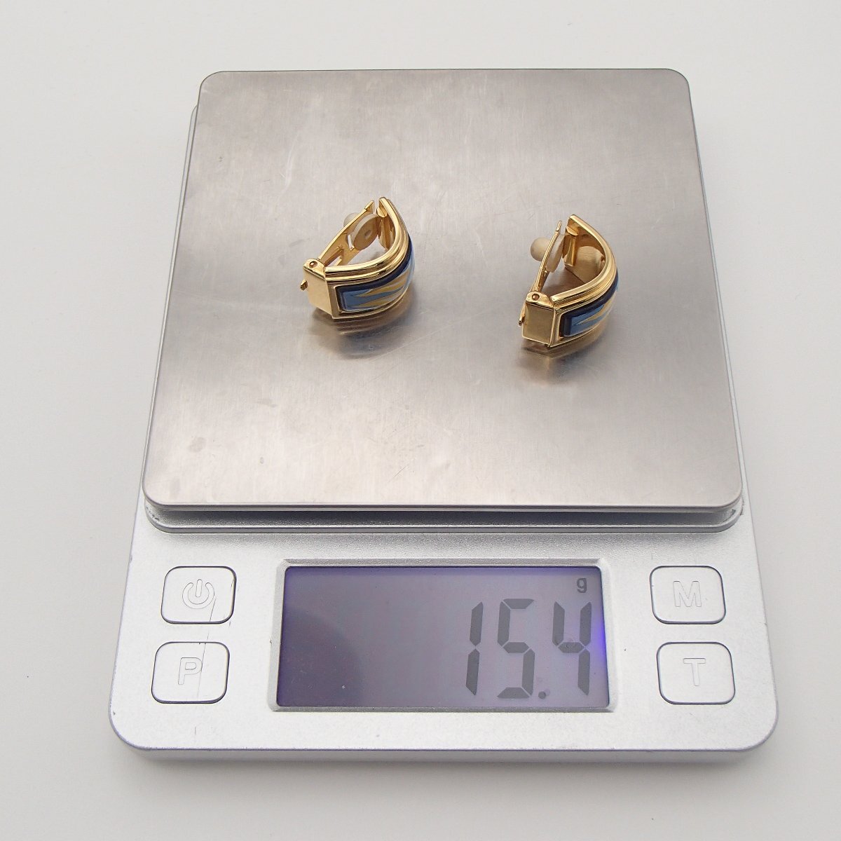 ★HERMES エルメス イヤリング / 七宝焼き/ 約15.4g/アクセサリー 箱★YS_画像10