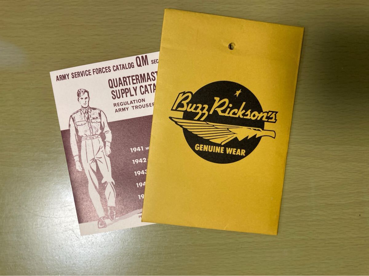 東洋エンタープライズ バズリクソンズ チノパン タグ ギャランティー M43035 25年程前に購入の付属品_画像1