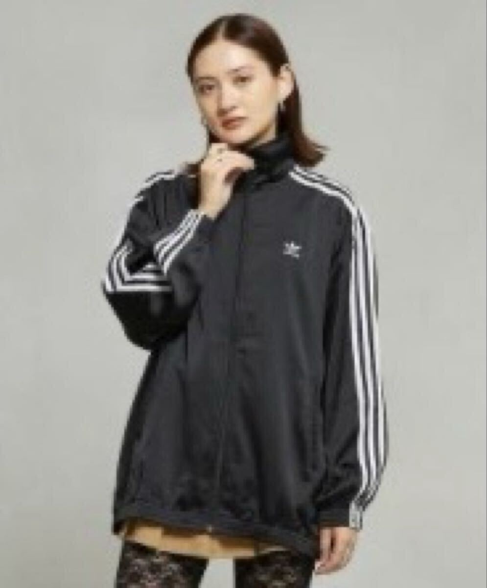 adidas アディダス ルーズ サテン トラックトップ ジャージ アディダスオリジナルス_画像1
