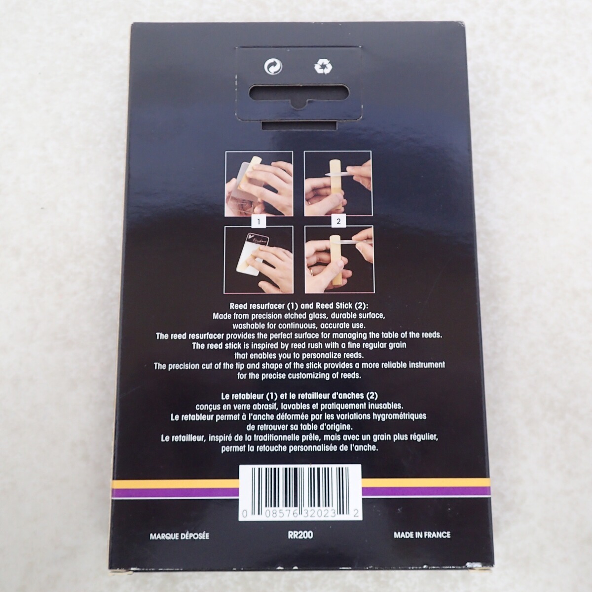 バンドーレン リードリサーフェイサー&スティック RR200 クラリネット サックス【PP_画像2