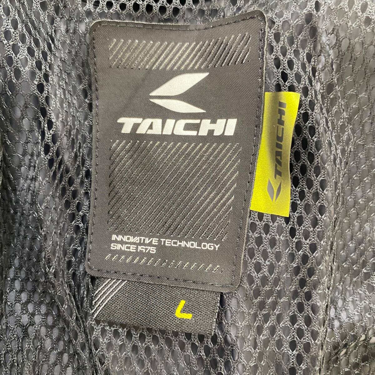 【美品】 RS TAICHI アールエスタイチ RSR048 DRYMASTER レインスーツ Lサイズ　イエロー・ブラック系/黄・黒系　23159-80_画像7
