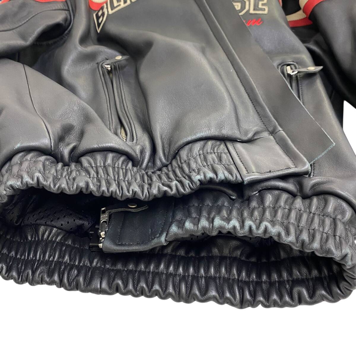 【即決】 KADOYA カドヤ BLACK HORSE BHR レザージャケット LLサイズ 黒系 ブラック系 23845-120_画像7