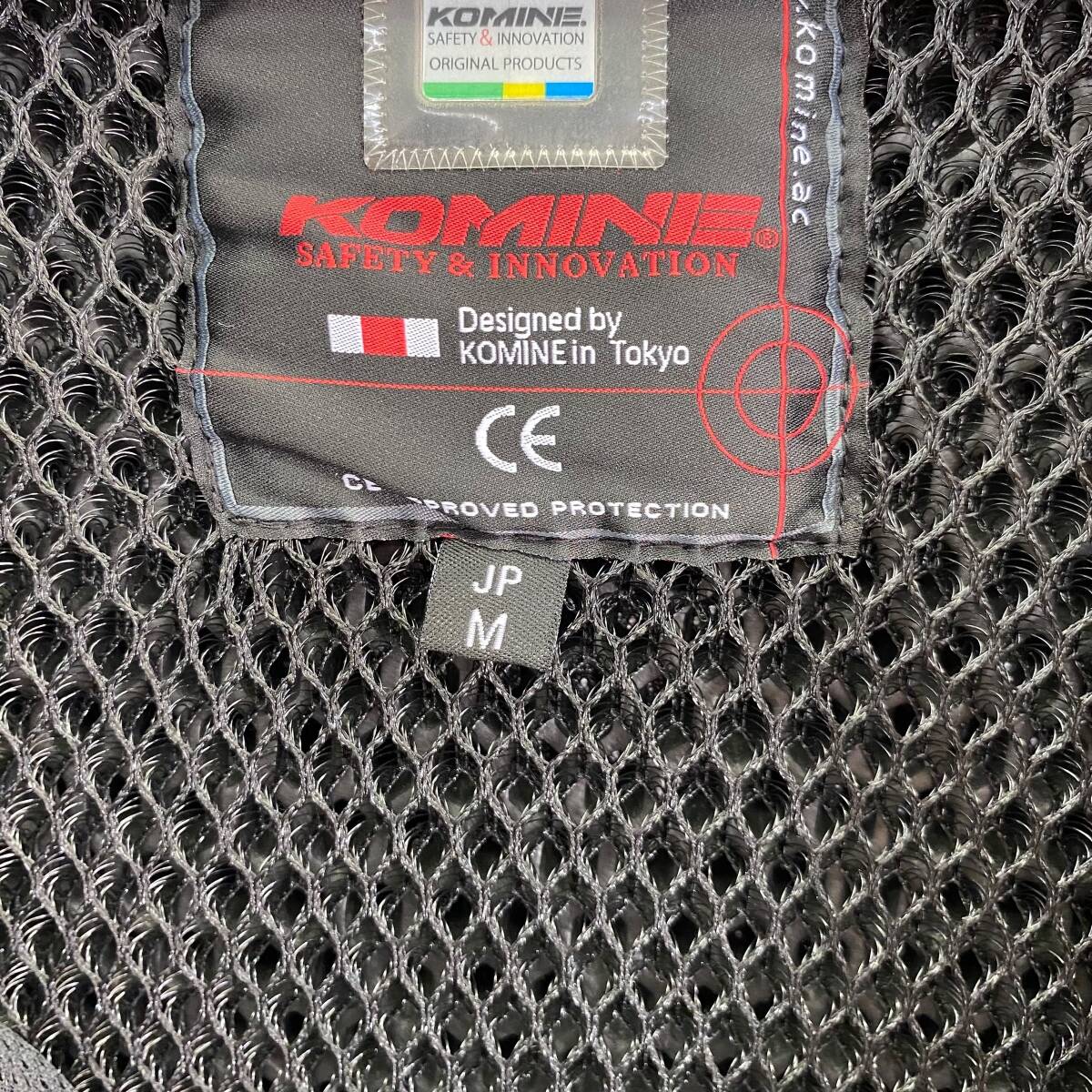 【美品】 KOMINE コミネ JK-135/07-135 プロテクトフルメッシュパーカー Mサイズ グレー系 23546-100_画像4
