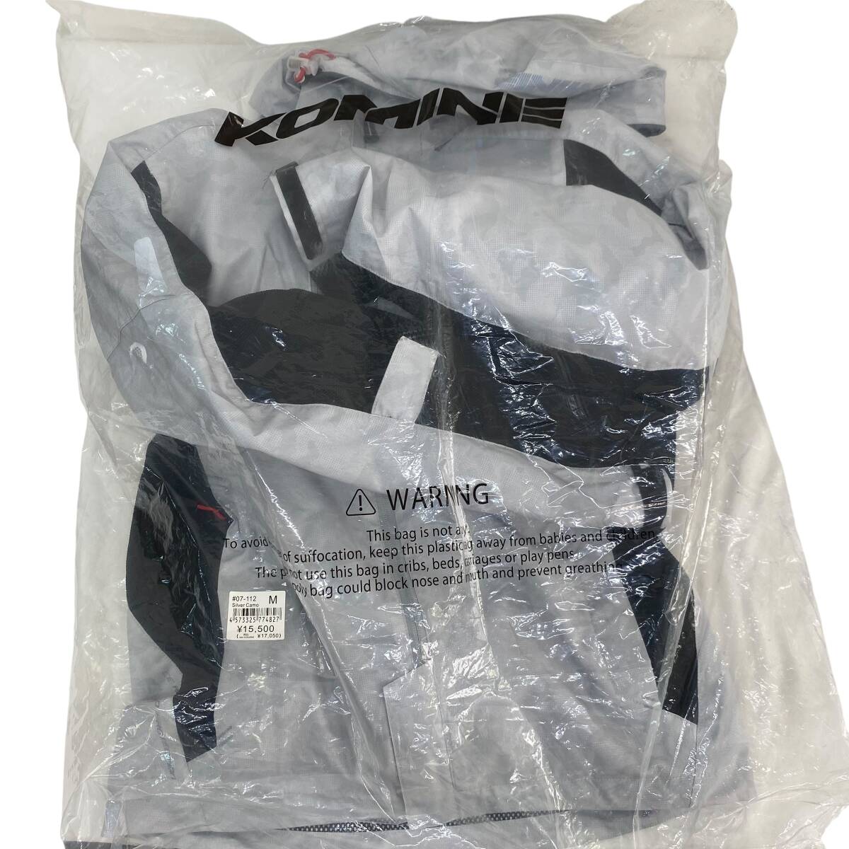 【美品】 KOMINE　コミネ　JK-112 プロテクトハーフメッシュパーカー Mサイズ グレー系 23548-100_画像8