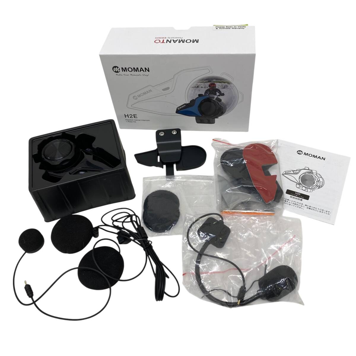 【即決】 MOMAN バイク インカム H2E　※動作確認済み 23068-60_画像1