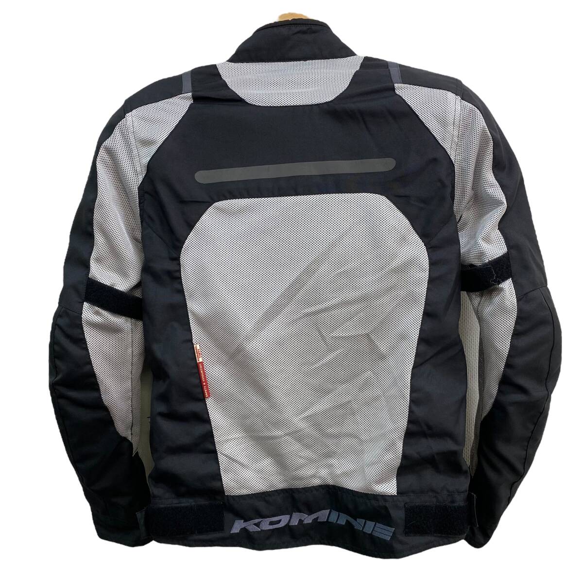 【即決】 KOMINE コミネ JK-030 エアストリームメッシュジャケット 黒・銀色系 ブラック・シルバー系 Ｍサイズ 23895-100_画像1