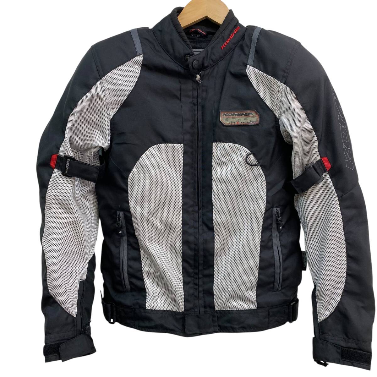 【即決】 KOMINE コミネ JK-030 エアストリームメッシュジャケット 黒・銀色系 ブラック・シルバー系 Ｍサイズ 23895-100_画像8