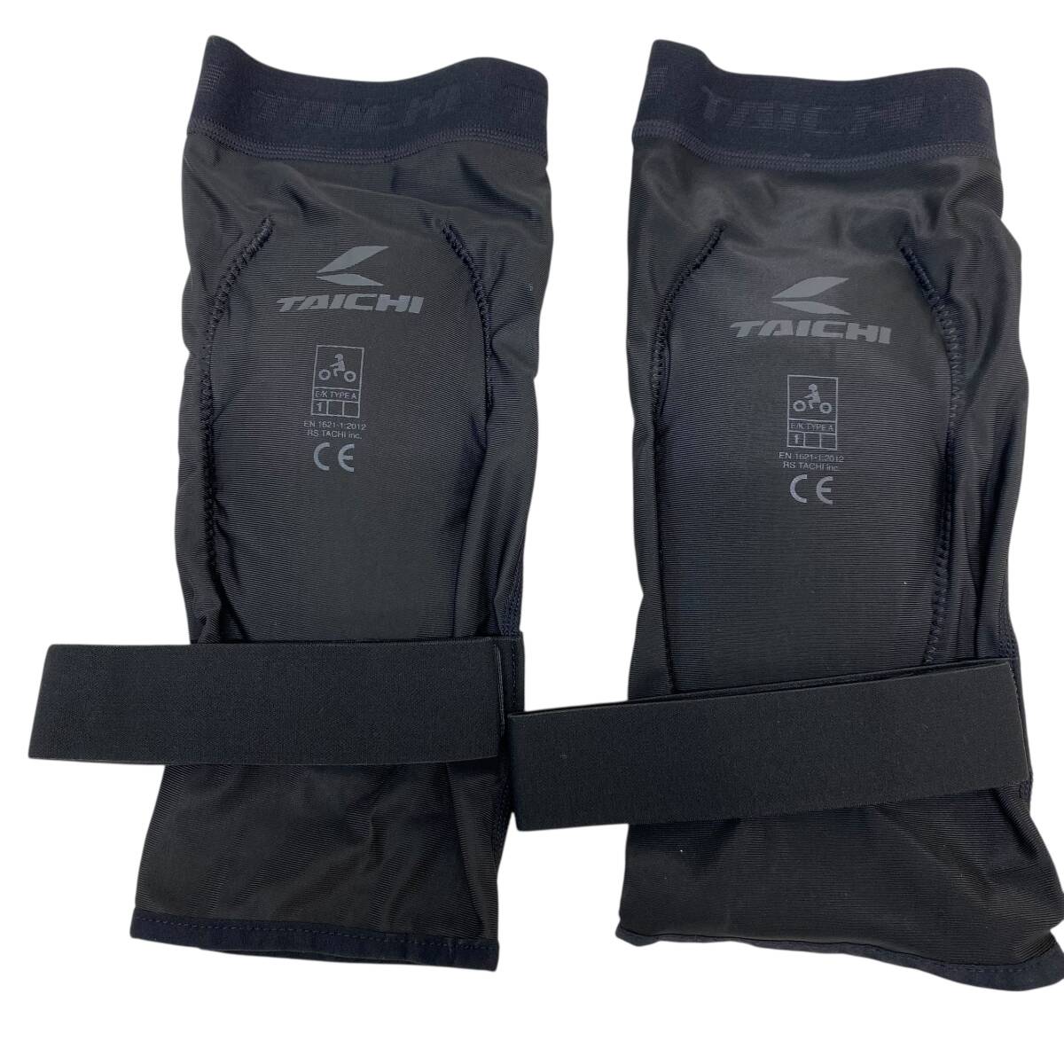 【未使用品】 RS TAICHI アールエスタイチ TRV087 ステルス CE ニーガード (スリム) 膝 Lサイズ 黒系 ブラック系 23248-60_画像2