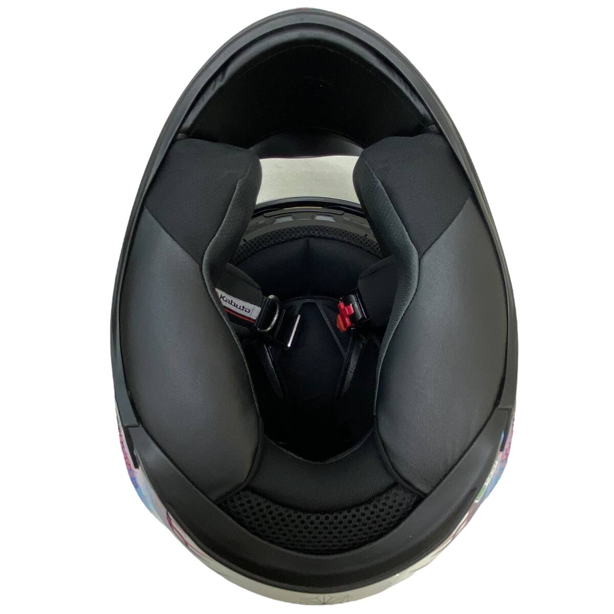 【美品】OGK Kabuto オージーケーカブト KAMUI3 LEIA カムイ3 レイア フルフェイスヘルメット 白系 ホワイト系 Sサイズ 24439-100_画像7