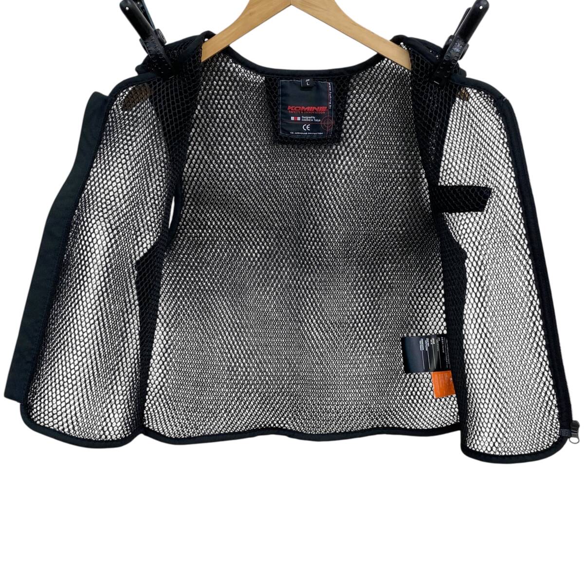 【美品】 KOMINE コミネ JK-084 3Dエアメッシュインナーベスト Lサイズ 黒系 ブラック系 24801-80_画像3