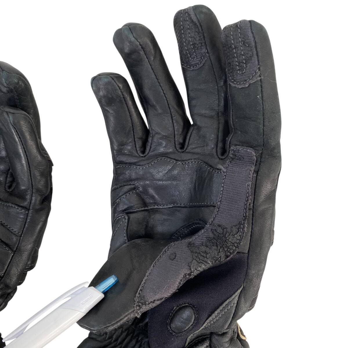 【即決】 クシタニ GORE-TEX レザーグローブ KUSHITANI K-5519 Lサイズ ブラック系/黒系 24753-60_画像4