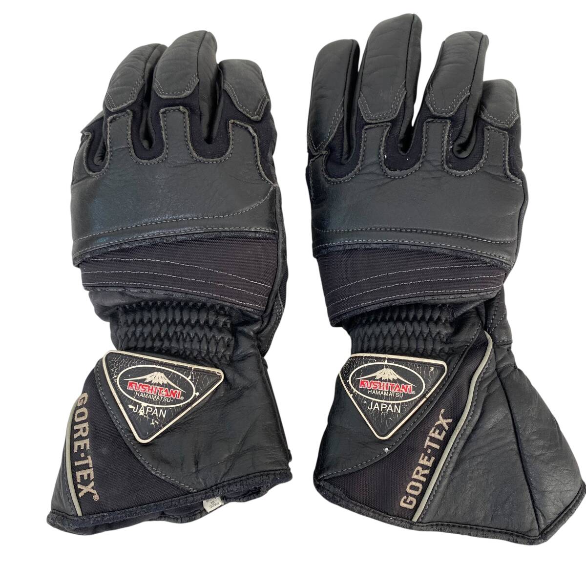 【即決】 クシタニ GORE-TEX レザーグローブ KUSHITANI K-5519 Lサイズ ブラック系/黒系 24753-60_画像1