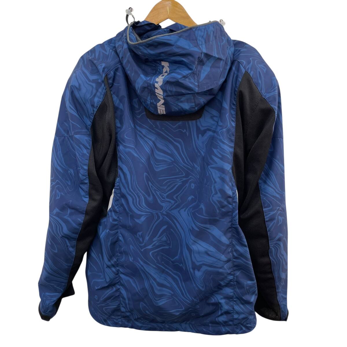 【美品】 KOMINE コミネ JK-112 プロテクトハーフメッシュパーカ-ゲンリ XLサイズ ブルー・ブラック系 青黒系 24950-100_画像2