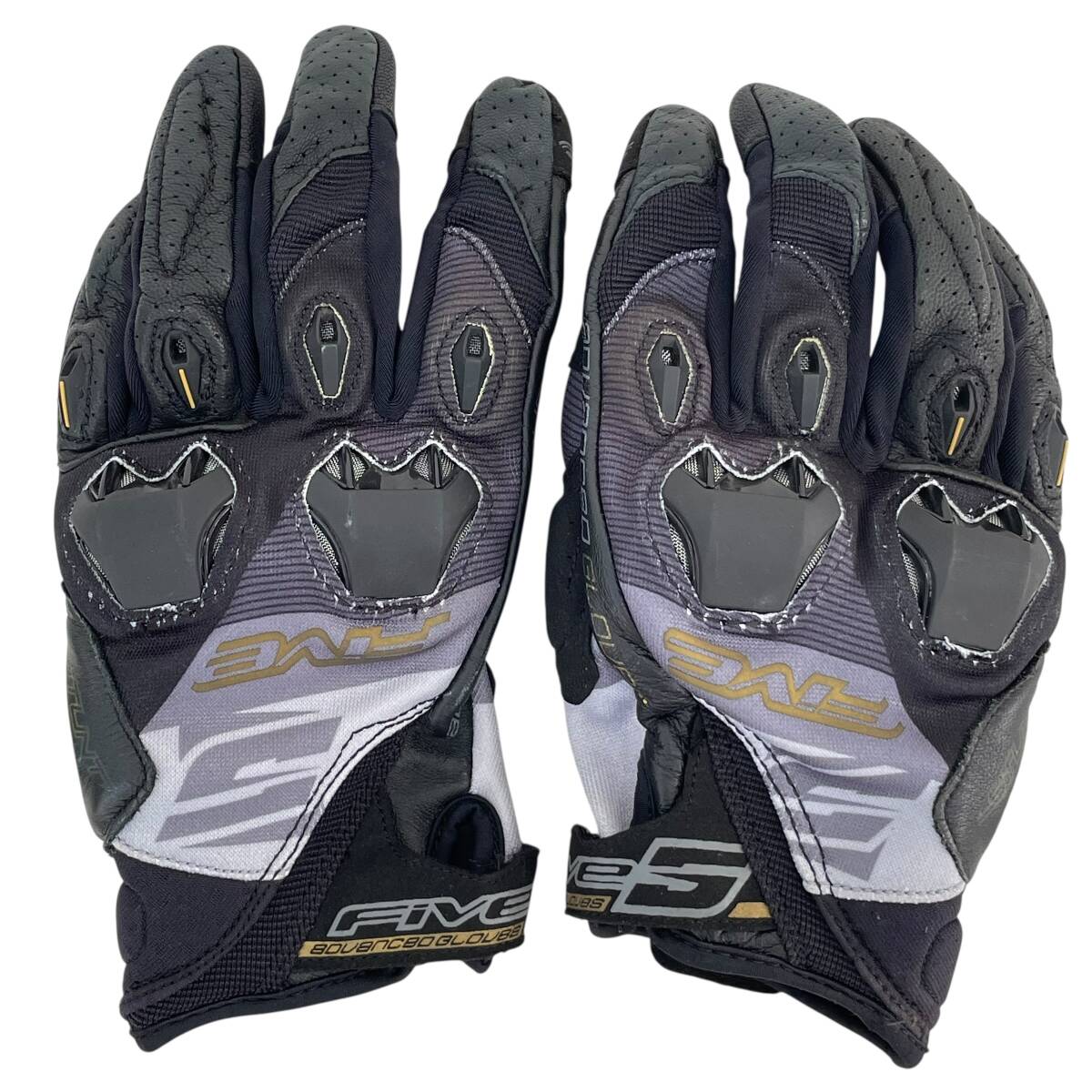 【即決】 FIVE ファイブ　バイクグローブ　STUNT EVO L/10サイズ ブラック・グレー系 黒・灰色系 24249-60_画像1