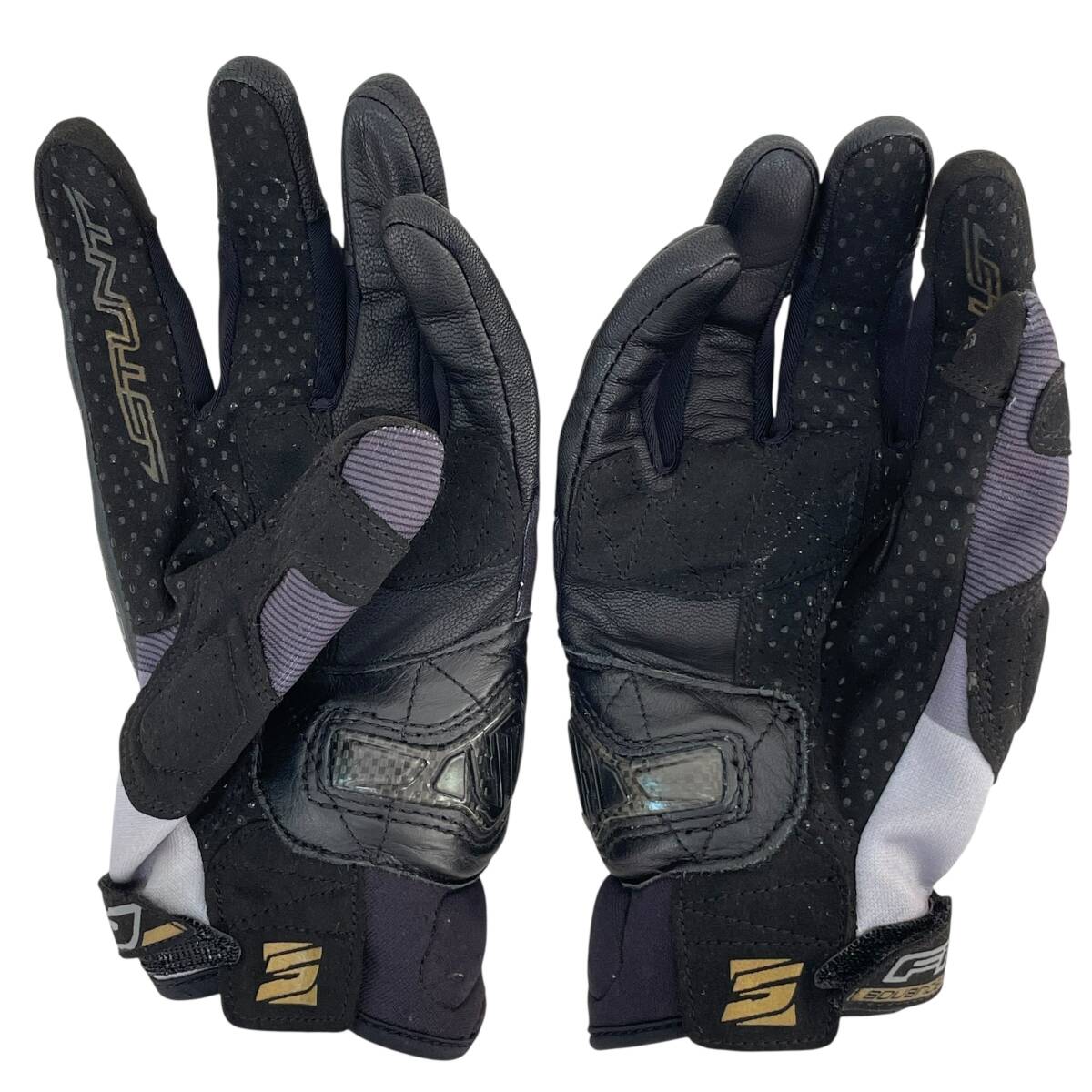 【即決】 FIVE ファイブ　バイクグローブ　STUNT EVO L/10サイズ ブラック・グレー系 黒・灰色系 24249-60_画像2