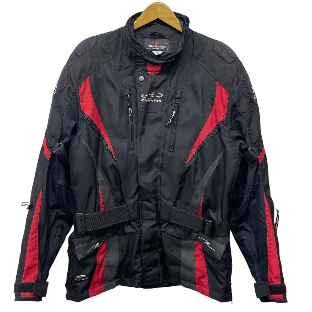 【即決】 ROUGH&ROAD ラフアンドロード RR7665 ウォーターシールドハードウインタージャケットFP XLサイズ ブラック・レッド系 24777-100_画像1