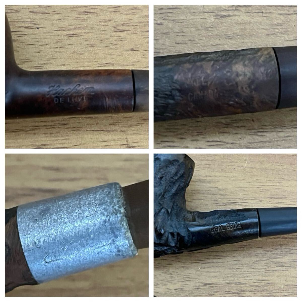 パイプ 4本とスタンド 喫煙具 アンティーク ヴィンテージの画像9