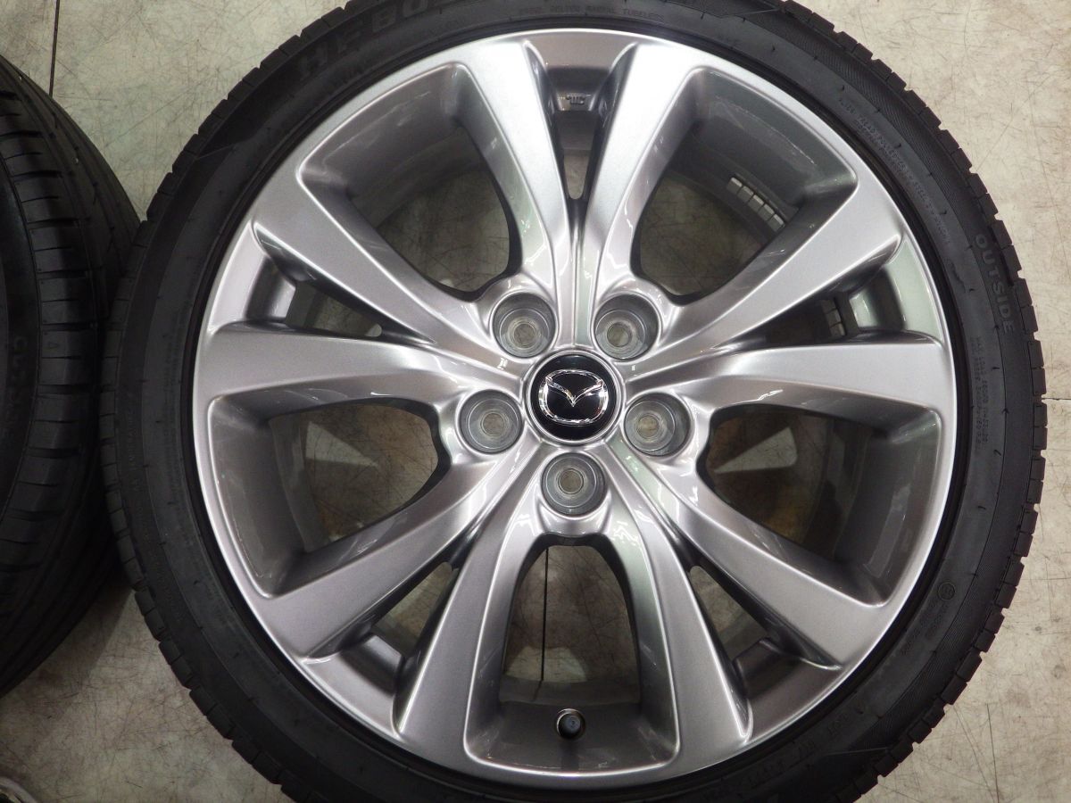 M 送料無料 マツダ CX-30 純正 18 5H114.3 7J+45 24年製 215/45R18 マツダ3 セダン ファストバック アクセラスポーツ アテンザ BP系 BM系_画像4