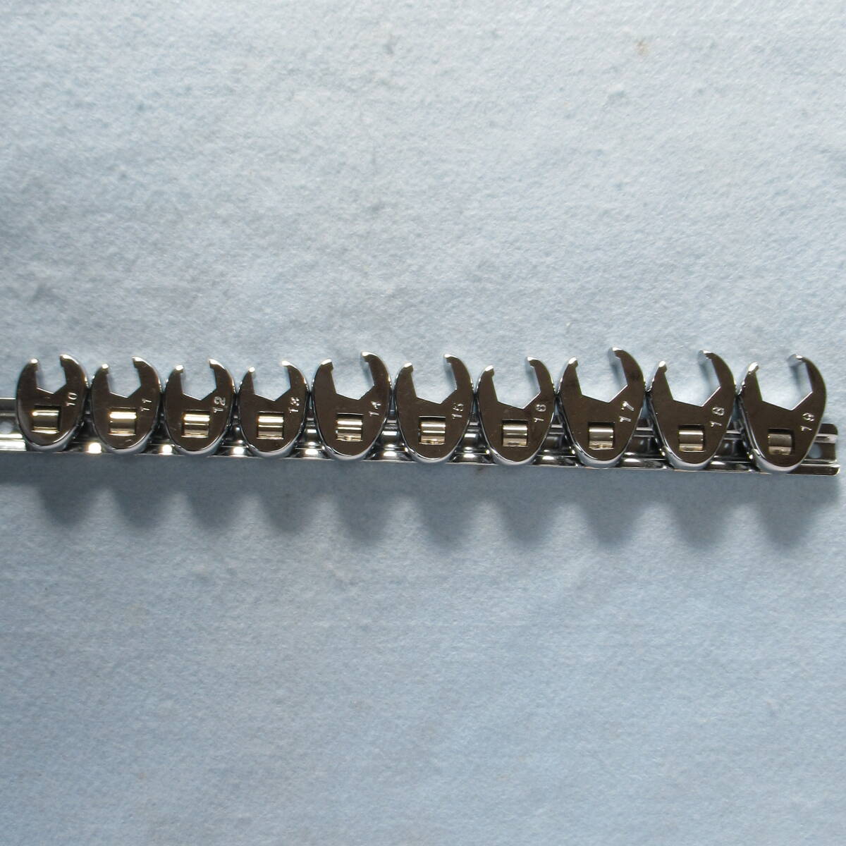 10PC フレアナットレンチ9.5 セット10 11 12 13 14 15 16 17 18 19mm_画像1