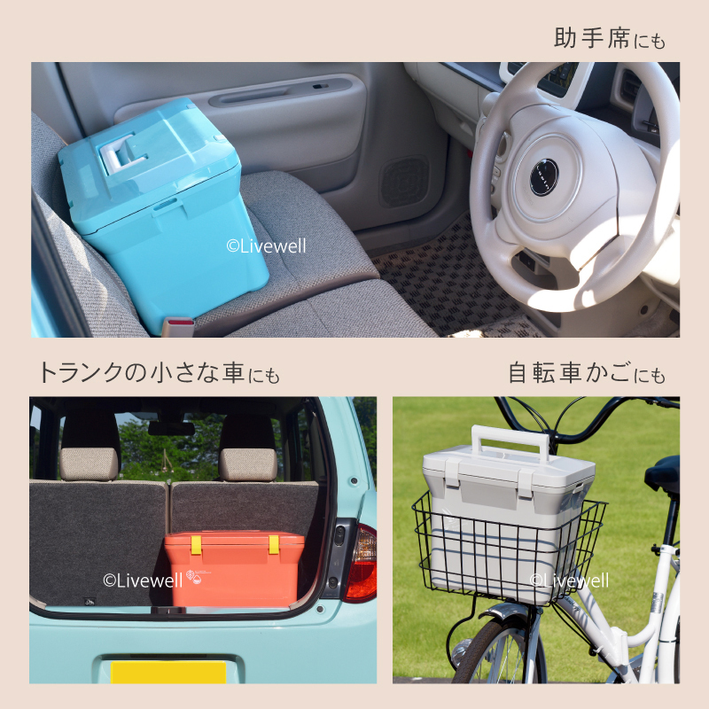 クーラーボックス＋食器セット 保冷 保温 おしゃれ 保冷バッグ お弁当 かわいい 部活 ナチュールクーラー15L（フラワーピンク）_画像10