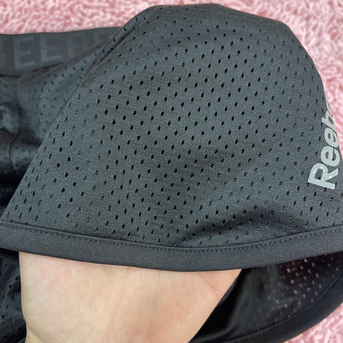 リーボック　Reebok 短パン ランニングパンツ ショートパンツ マラソン 黒 ランパン OTサイズ　ジムウェア　ダンス_画像6