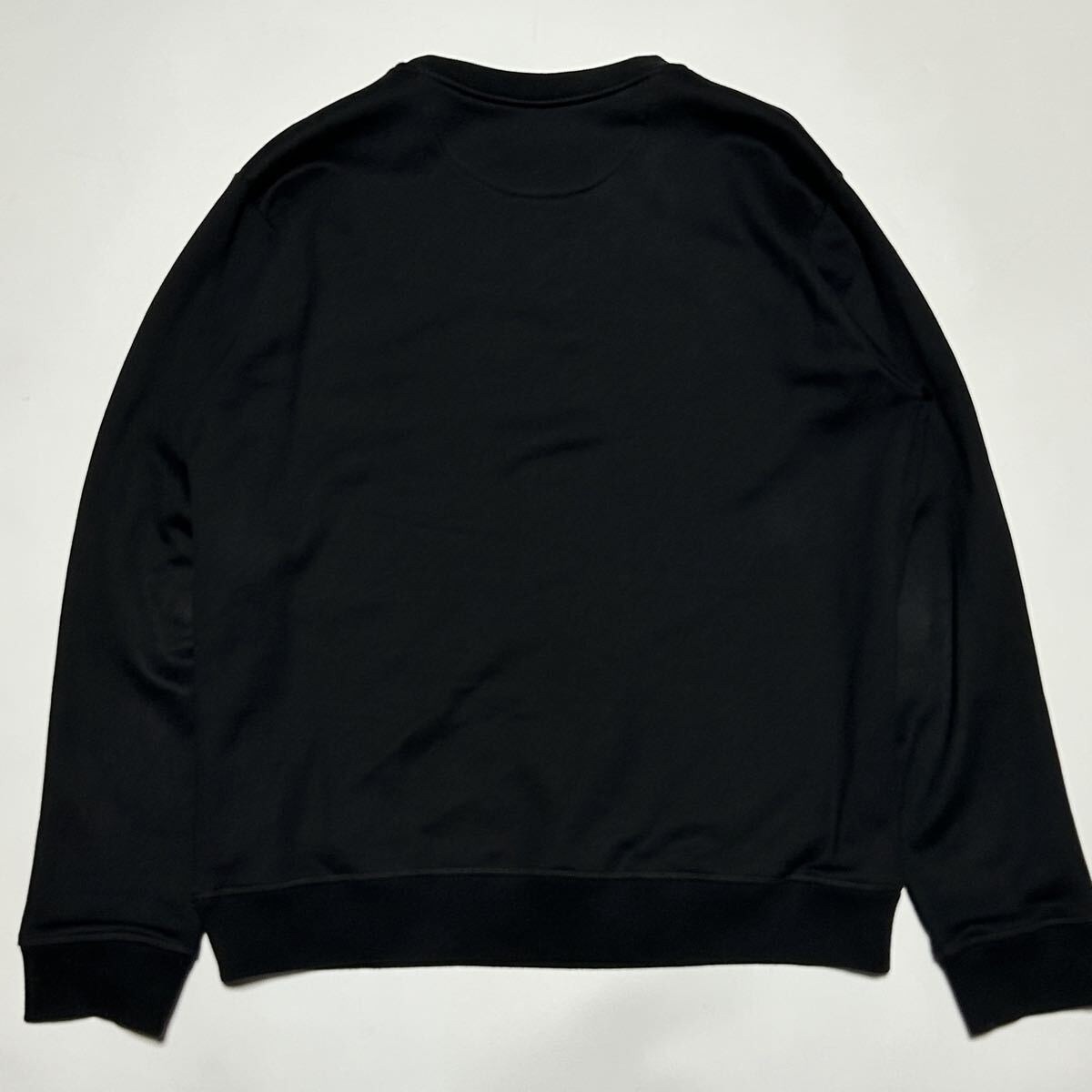 極美品/L相当★現行★VALENTINO ヴァレンティノ VLTNロゴ プリント トレーナー スウェット 黒 ブラック 185/96A クルーネック メンズ 希少_画像4