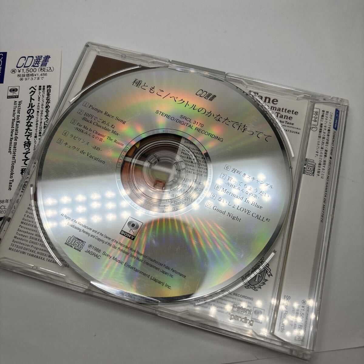 美品 ベクトルのかなたで待ってて/種ともこ 帯付 CD_画像2