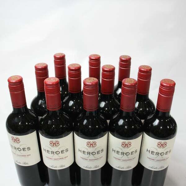 1円~【12本セット】Santa Rita（サンタ リタ）ヒーローズ カベルネソーヴィニヨン 2023 12.5％ 750ml T25I250173_画像3