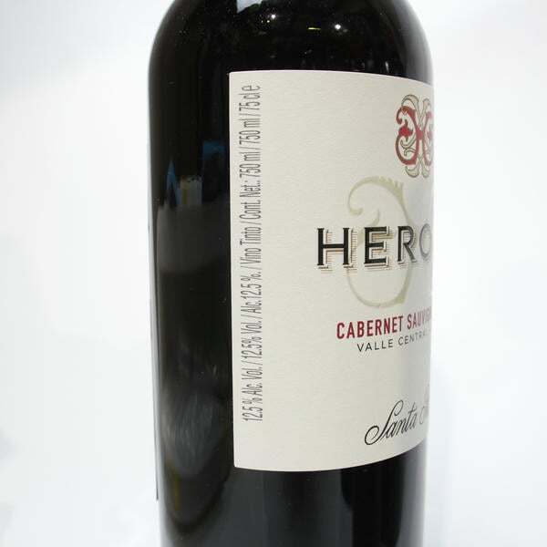 1円~【12本セット】Santa Rita（サンタ リタ）ヒーローズ カベルネソーヴィニヨン 2023 12.5％ 750ml T25I250173_画像6