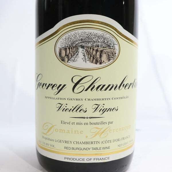 1円~Domaine Heresztyn（ドメーヌ エレスティン）ジュヴレ シャンベルタン ヴィエィユ ヴィーニュ 1999 13％ 750ml T25I230102_画像2