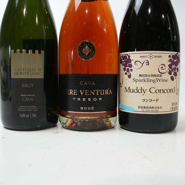 1円~【3本セット】スパークリングワイン各種（ペレ ベントゥーラ ブリュット ロゼ カヴァ 11.5％ 750ml 等）O25I300185_画像2