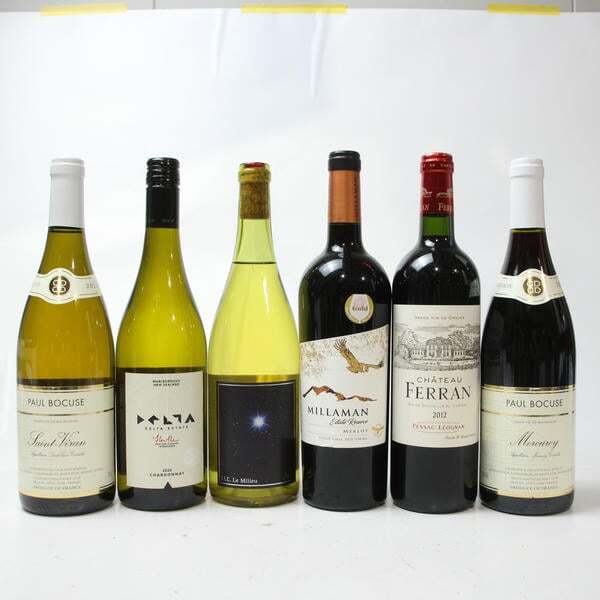 1円~【6本セット】ワイン各種（ポールボキューズ メルキュレ 2011 12.5％ 750ml 等）O25I300174_画像1