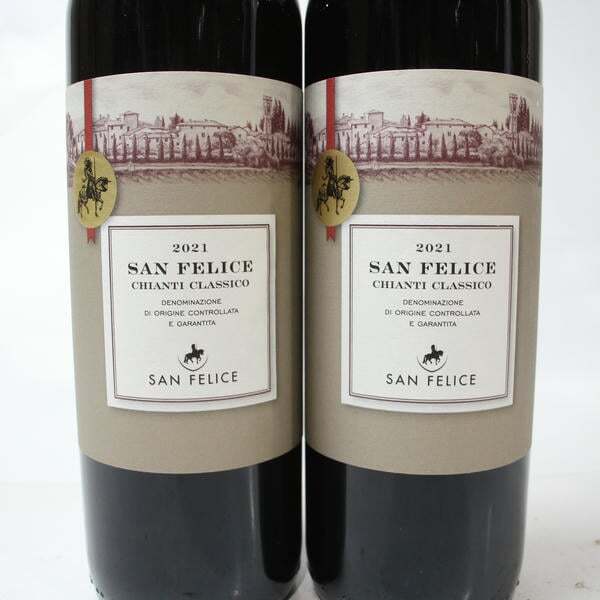1円~【2本セット】SAN FELICE(サン フェリーチェ)キアンティ クラシコ 2021 13% 750ml X25J170116_画像2