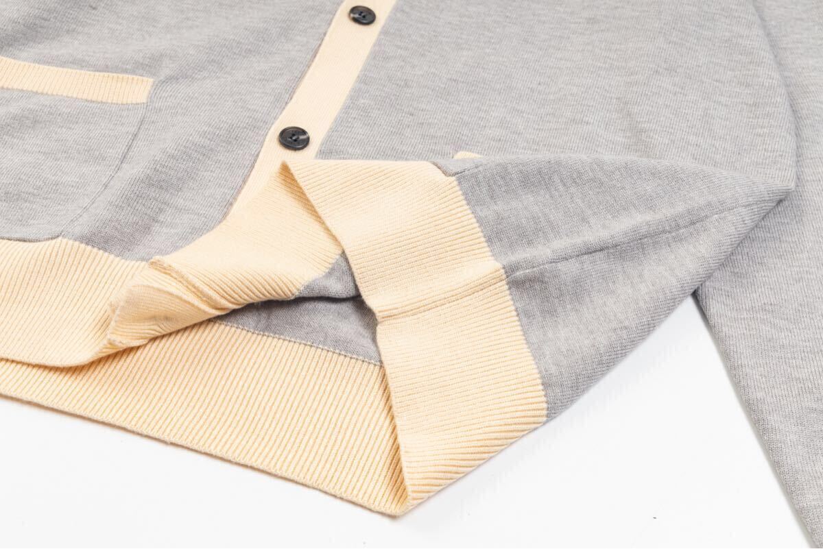 [ популярный дизайн ]MAISON KITSUNE лисица кардиган вышивка длинный рукав V шея кардиган 