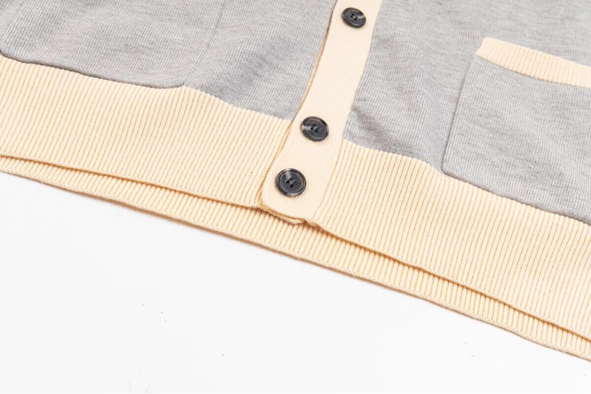 [ популярный дизайн ]MAISON KITSUNE лисица кардиган вышивка длинный рукав V шея кардиган 