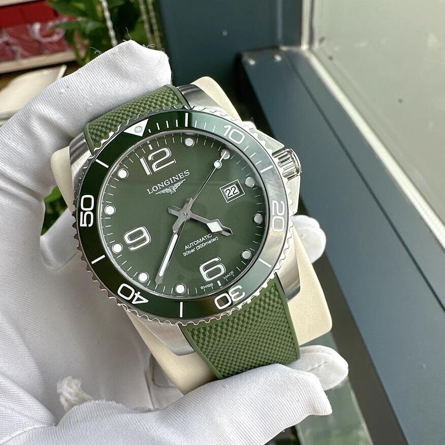 LONGINES ロンジン ハイドロコンクエスト L3.781.4.06.9 自動巻 腕時計 セラミックベゼル メンズ ウォッチ 41mm_画像3