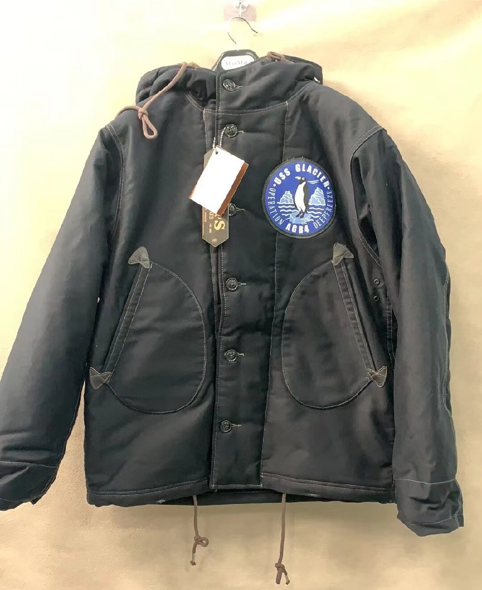コリンボ COLIMBO OBSERVER PARKA THE ICE ISLAND T-3 オブザーバー・パーカー 38サイズ ネイビー_画像1