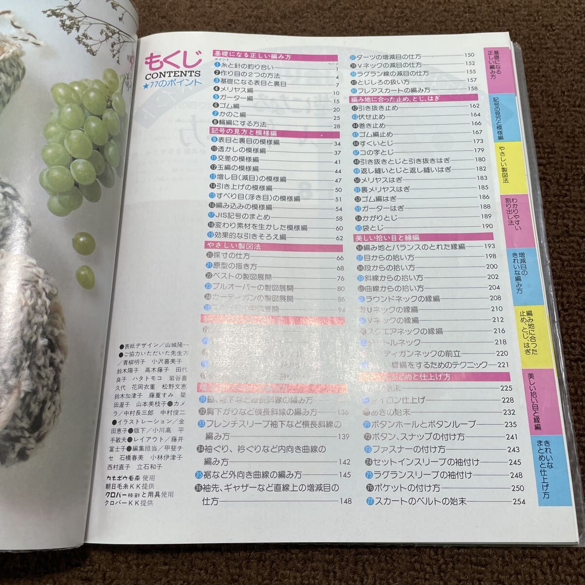 T02●絵を見てわかる 棒針あみ 上達77のポイント 普及版 日本ヴォーグ社 昭和61年 1986年 編み物 手芸 基礎 記号の見方 251009_画像5