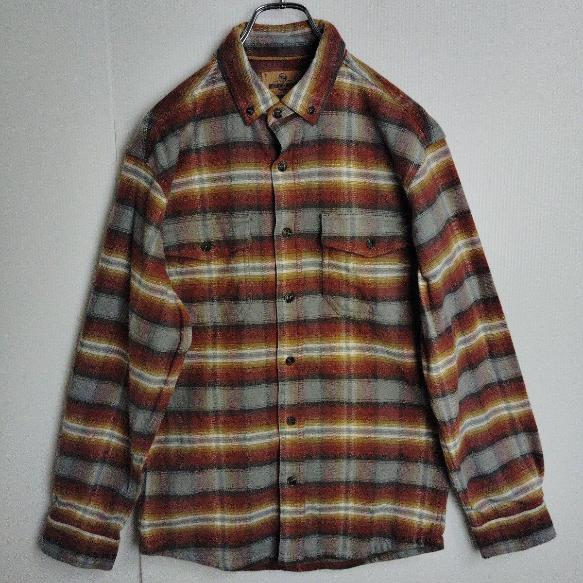 REDHERAD HANCH 長袖シャツ ネルシャツ BDシャツ チェック柄 メンズS_画像2