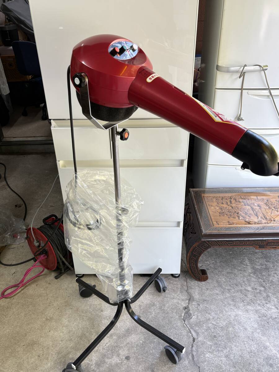 未使用長期保管品 ハイパーターボドライヤー HTD550 カールノズル ヤマダシステム 業務用 スタンド式ドライヤー ペット トリミング 犬猫_画像1
