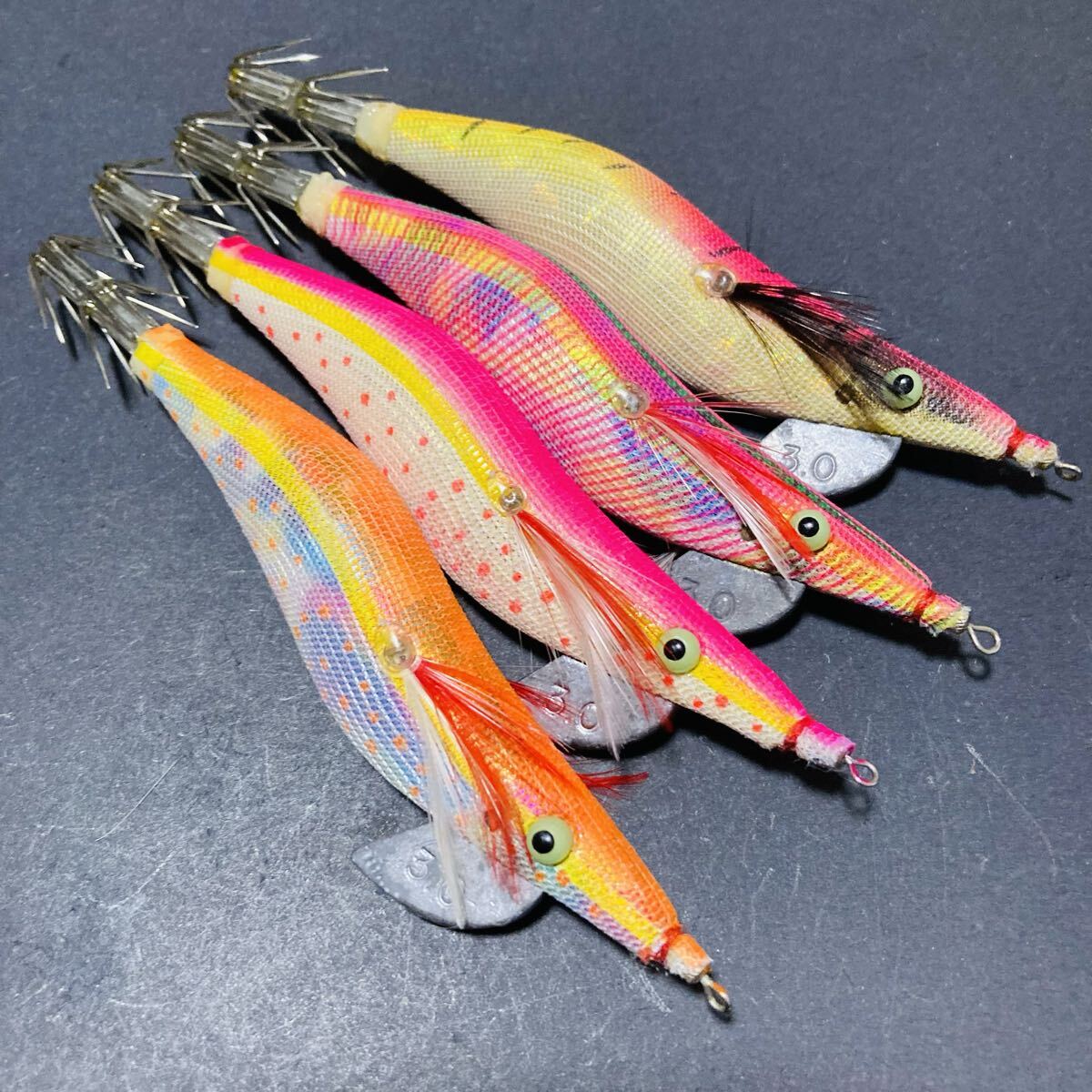 【状態良好】 アオリーQ 3号 廃盤 エギ エギセット 大分布巻 DUEL YO-ZURI AurieQ Egi Squid Jig Calamari ★管理1767109★_画像5