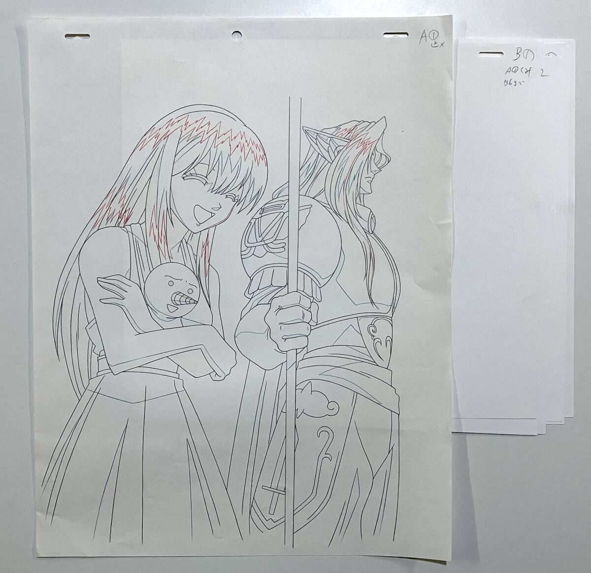 RAVE レイヴ 直筆 原画 16枚セット リーシャ バレンタイン／アニメ 動画 セル画 レイアウト 原動画 等／Anime Genga Cel_画像2