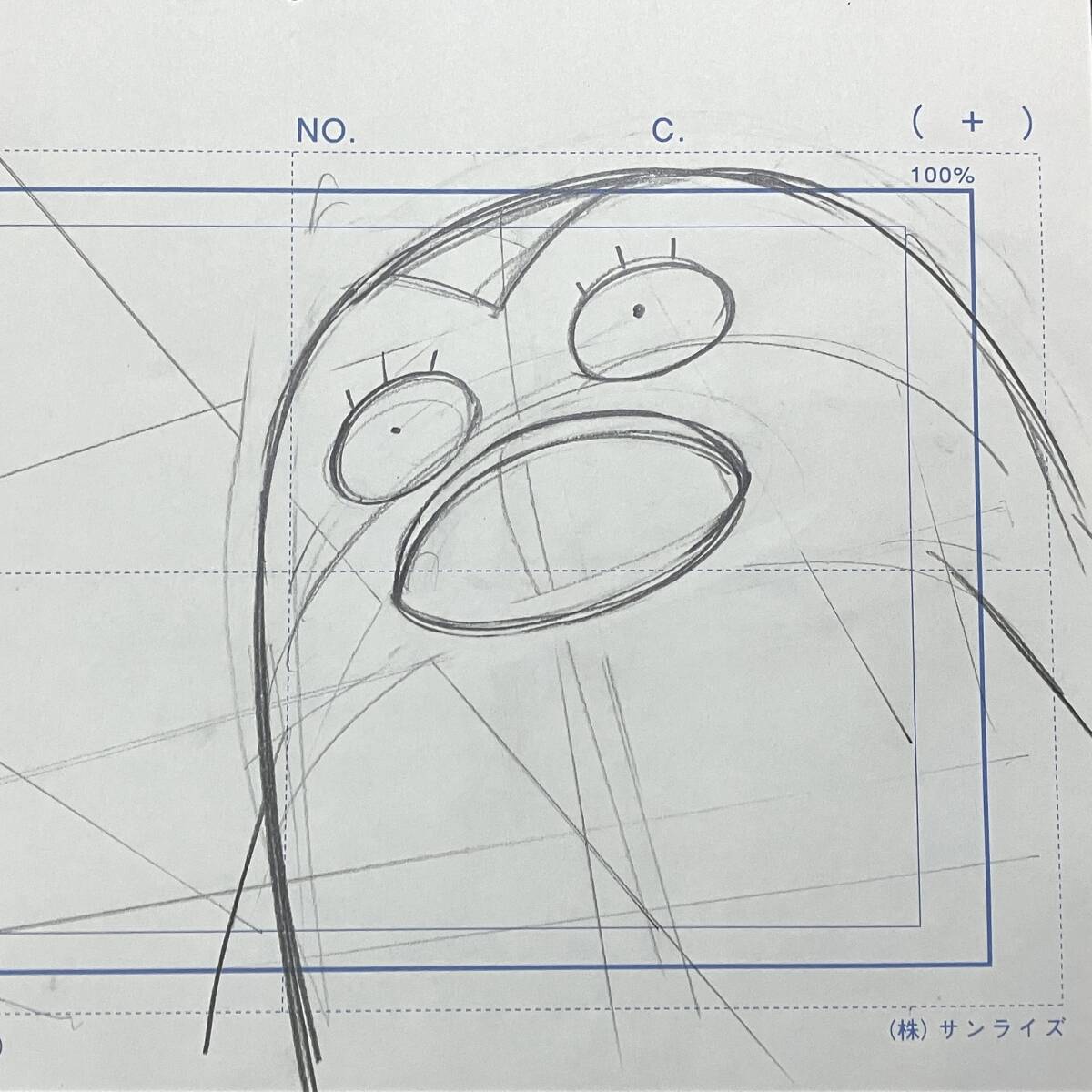 銀魂 直筆 原画 ／アニメ 動画 セル画 レイアウト 原動画 ／Anime Genga Cel　_画像1