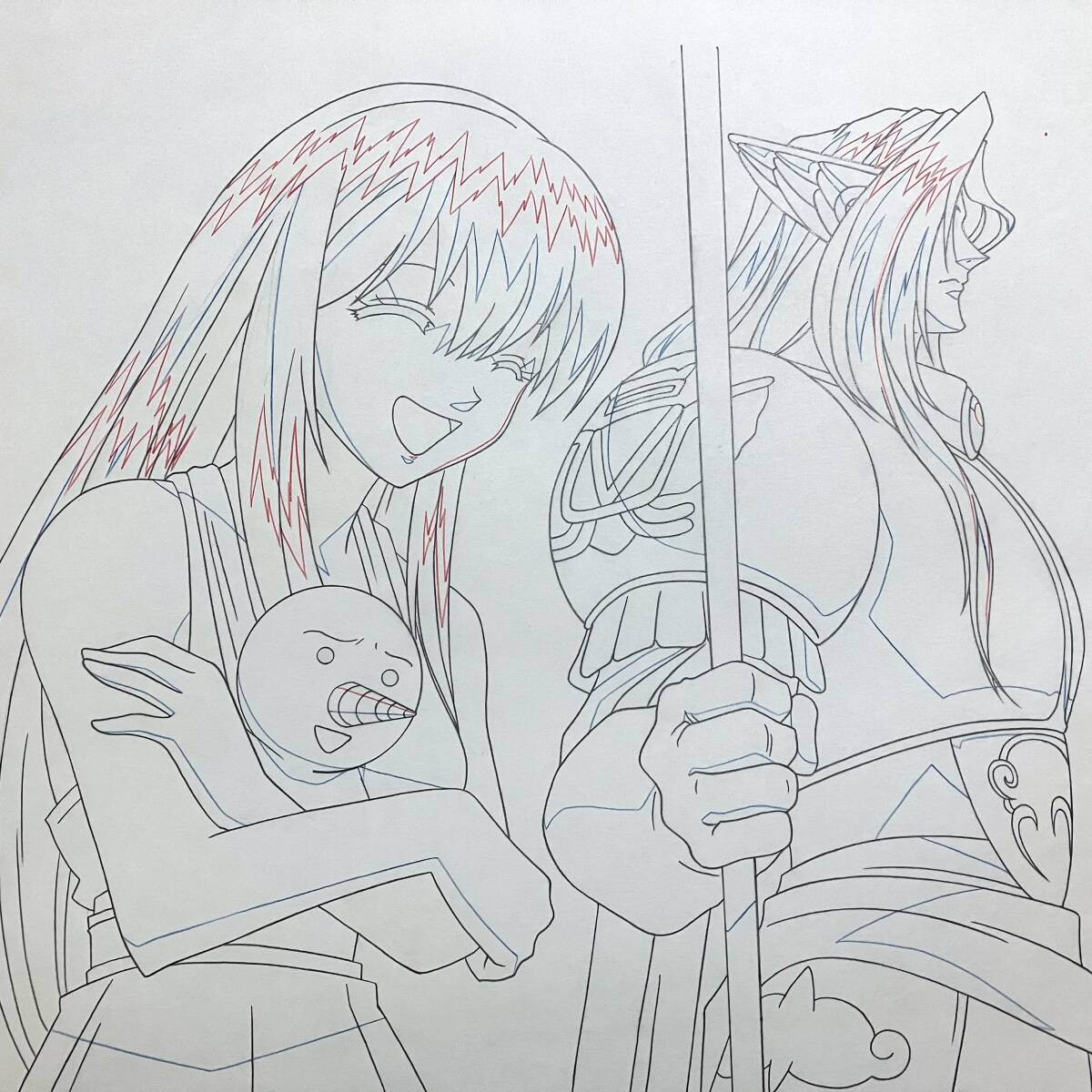 RAVE レイヴ 直筆 原画 16枚セット リーシャ バレンタイン／アニメ 動画 セル画 レイアウト 原動画 等／Anime Genga Cel_画像1