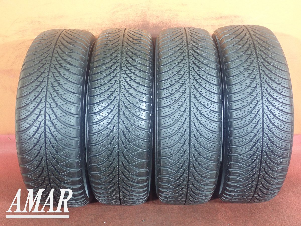 195/65R15● YOKOHAMA BLUEARTH-4S AW21【オールシーズン】【 2024年製: 6.5~7.5mmヤマ 】/ 中古タイヤ ★ 4本(T-9442A)送料無料/沖縄別途_画像1