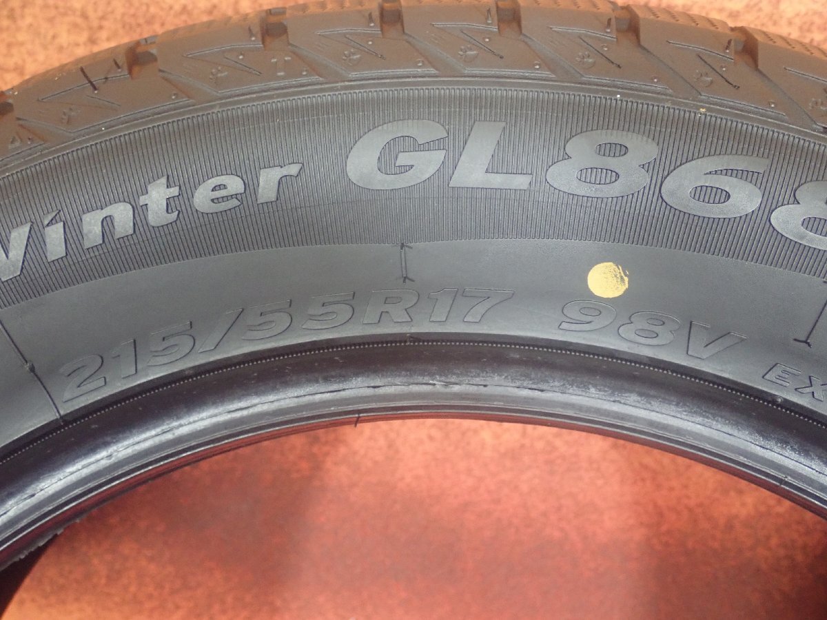 スタッドレスタイヤ●215/55R17 GRENLANDER WINTER GL868 【2024年製 : 7.5mmヤマ】/ 中古★2本 (T-9416A)送料無料/沖縄別途_画像8