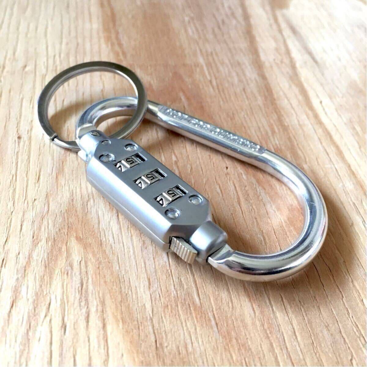 未使用 BEAMS Number lock Carabiner Keyholder ビームス ナンバーロック式カラビナ キーホルダー 施錠 日本製 MADE IN JAPAN EDC SECURITY_画像3